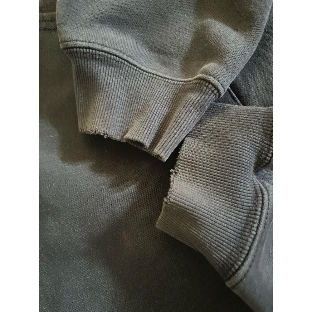 Carhartt Hoodie Mens 2XL Blue Fleece Quarter Zip Pullover Sweatshirt Workwear - Picture 5 of 6